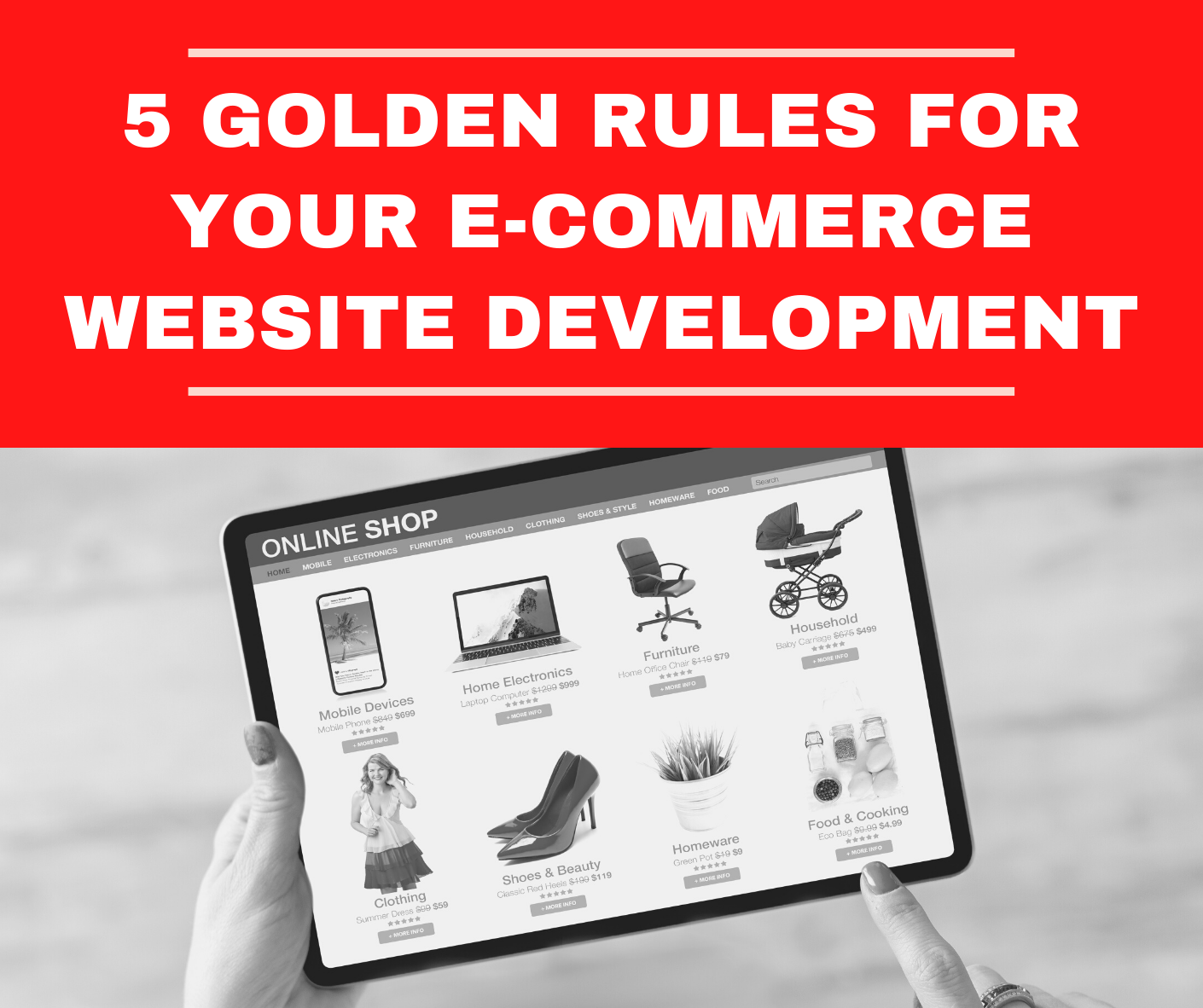 5 golden rules ecommerce website development singapore