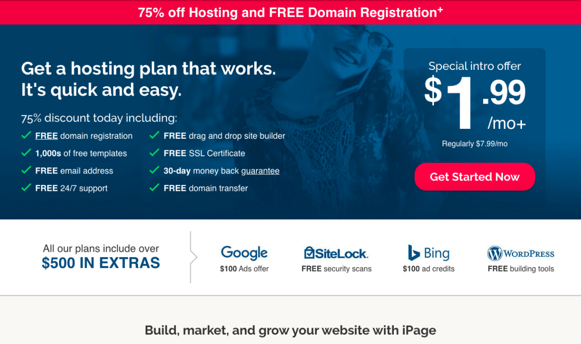 iPage best website hosting company