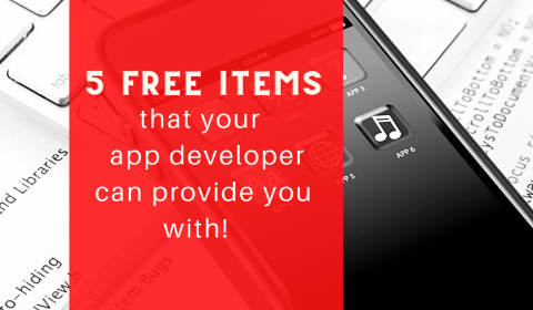 5 Free things that your mobile app developer can provide you with